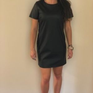 Mini Leather Party Dress
